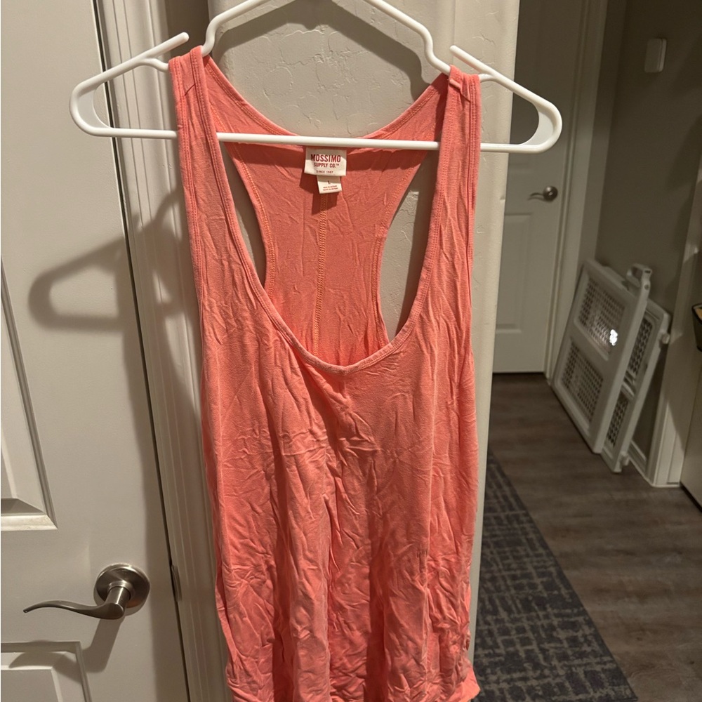 Mossimo Supply Co. Coral Racerback Tank Top